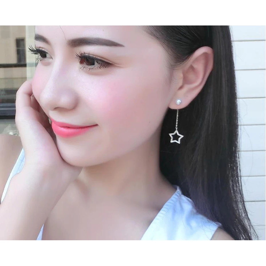 

EVERLEAD drop earrings fashion jewelry for women asymmetrical long earrings women fine fashion jewelry