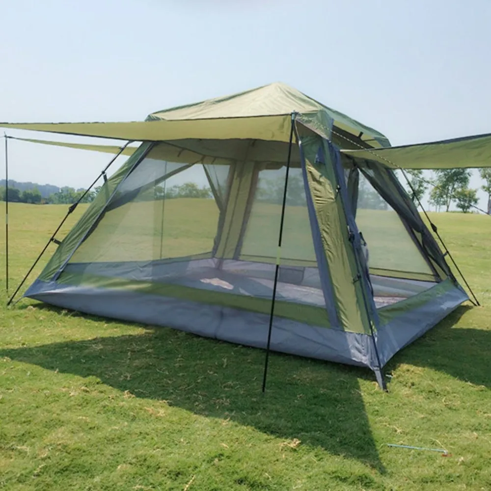 

3-4 People Automatic Instant Pop Up wWaterproof Camping Hiking Tent waterproof Large Family Tents Lightweight Portable