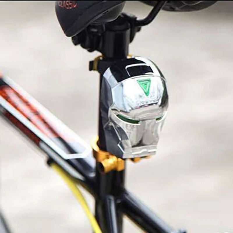 Discount 2015 Tron Man 7 Mode 2 Laser Bike Bicycle Tail Light Rear Light Lamp Waterproof Cool Cycling Safety Warning Light SM021 2