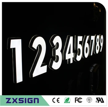 Koop 3d Acryl Led Bewegwijzering, Kleine Led Letters Voor Ffeather Muur Decoratieve Slogan, Acryl Logo Reclame Uithangborden