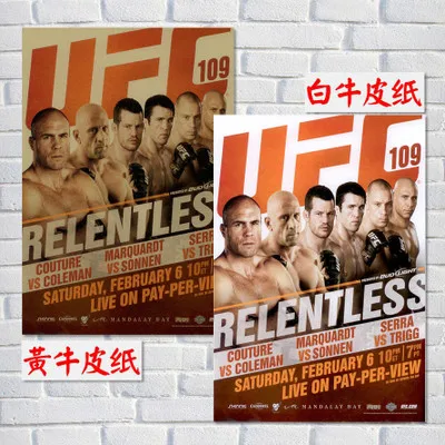 UFC MMA/крафт-бумага/наклейки на стену/постер для бара/кафе/Ретро плакат/декоративная живопись