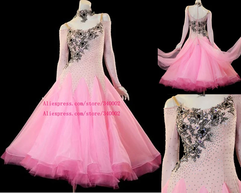 

Standard Ballroom Dance Dress For Women 2018 New Arrival High Quality Custom Made Ballroom Waltz Competition Dresses