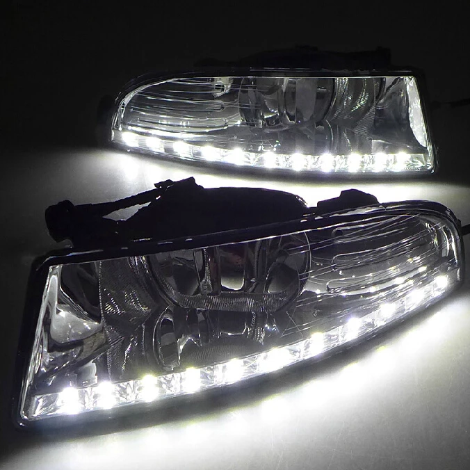 Free shipping Waterproof style LED Car DRL Daytime running lights fog