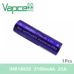 1 шт. VAPCELL INR18650 2100 мАч литиевых 3,7 в перезаряжаемые батарея непрерывного 25A электронный дым E-CIG IMR 18650 VS Keeppower