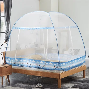 

Mosquito Net Multicolor Mongolian Yurt Mosquito Net For Adults Bed Protable Students Children Mosquito Netting Folding 3 Sizes