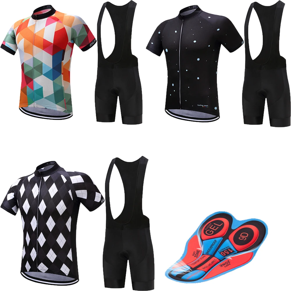 

cycling clothing men's suit summer 2019 pro 9d gel pad bike jersey set wear bicycle dress uniform shorts team outfit clothes kit
