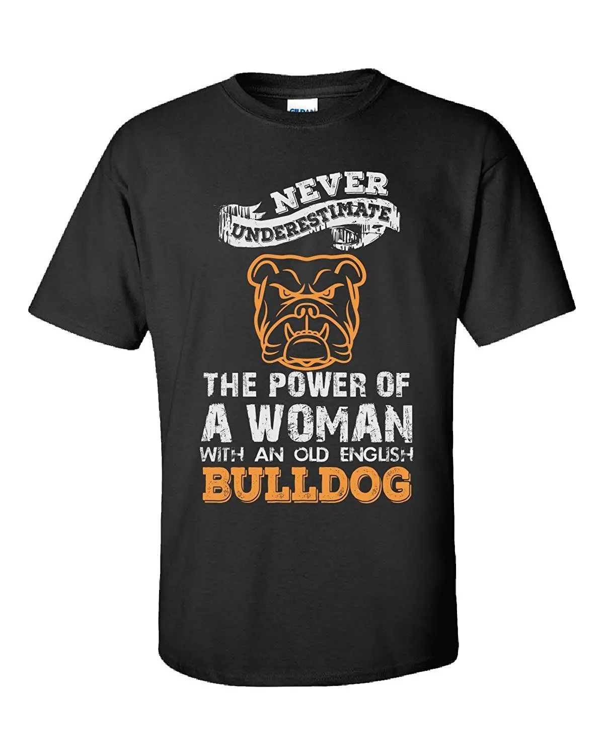 

2019 Brand Clothing Men Printed Fashion Design Never Underestimate An Old English Bulldog Slim Fit T-Shirt