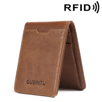 

Genuine rfid Cow Leather Wallet Men Carteira Masculina Fashion Coin Purse Pocket Brand Male ID Card Holder Slim Wallet