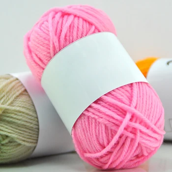 

The Baby Infant Milk Cotton Knitting Yarn Coarse Wool Hand Woven Scarf Hook Needle Blanket Eco-Friendly Dyed Hand Knit