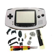 Горячая для GameboyAdvance Цветной корпус белый цвет DIY черный цвет консоли кнопки пластиковая крышка мальчик DMG GBO игра ручной