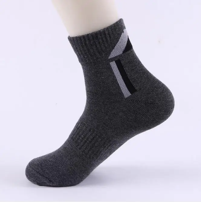 5 пар/лот носки оптом мужские хлопковые спортивные носки для занятий на открытом воздухе походные баскетбольные Носки мужские высокого качества размер(7-12 - Цвет: 06