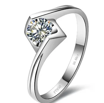 

0.6CT Kiss of Angel Promise SONA Diamonds Rings For Women Anniversary Sterling Silver Jewelry Semi Mounting Promotion