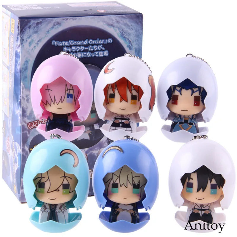 

FGO Fate Grand Order Piyokuru 01 Fujimaru Ritsuka Mash Kyrielight Saber Cu Chulainn Action Figure Collectible Model Toy 6pcs/set