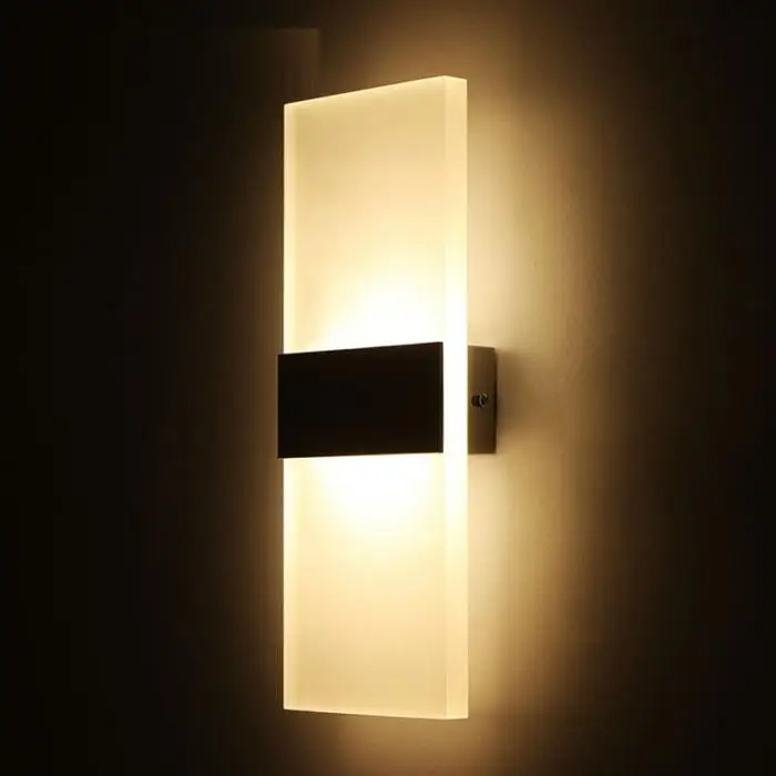 Светодиодный настенный светильник-вверх вниз куб Крытый наружное бра светильник Декор MJJ88