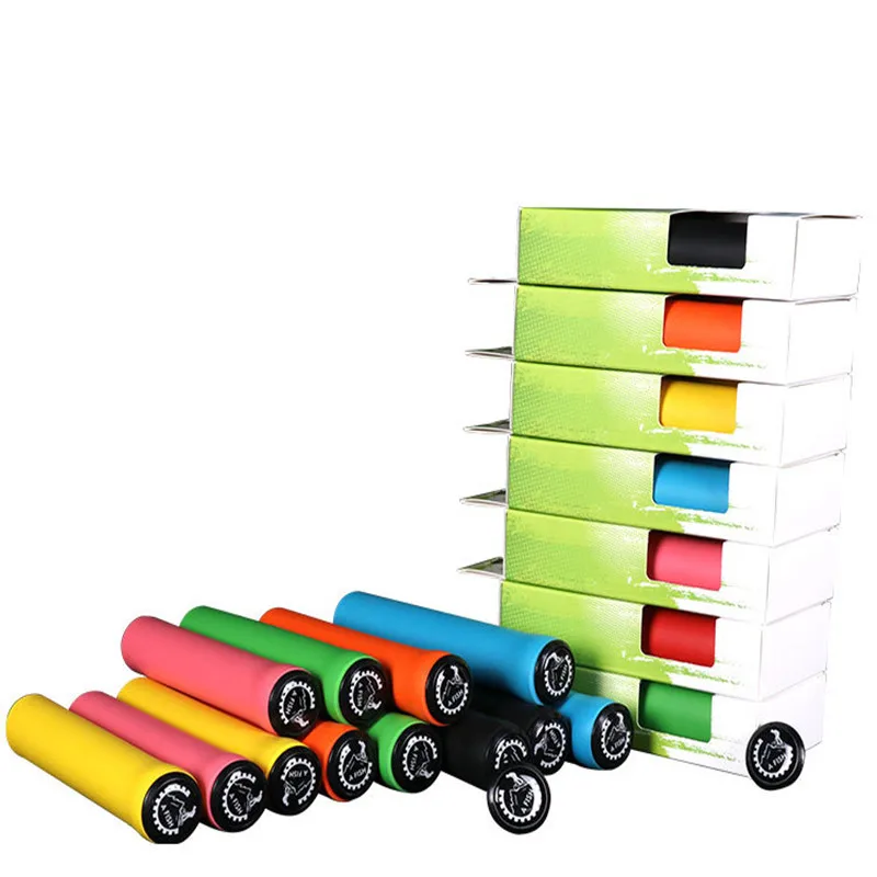 

Q771 Mountain bike silicone / silicone sets of mountain bike ultra-light shock absorber sets ultra-ESI sponge sets Bicycle Grips