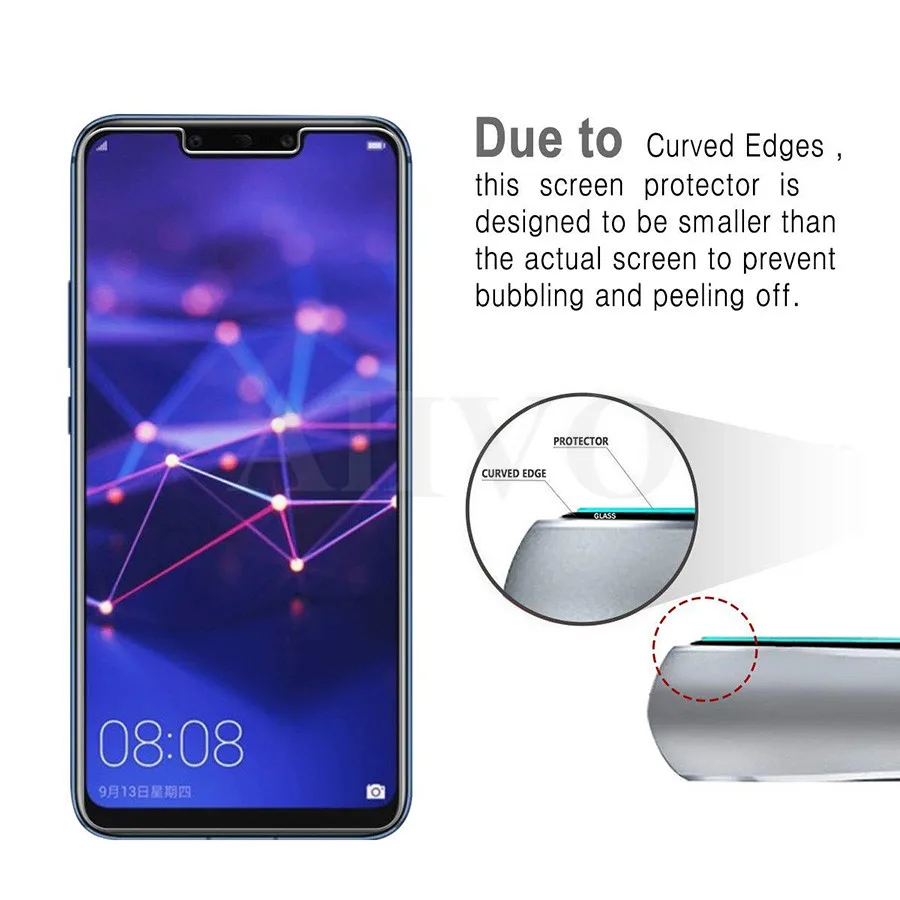 2 шт./лот 2.5D полное покрытие Премиум Закаленное стекло для Huawei Nova 3i 3 8X Mate 20 P20 Pro Lite