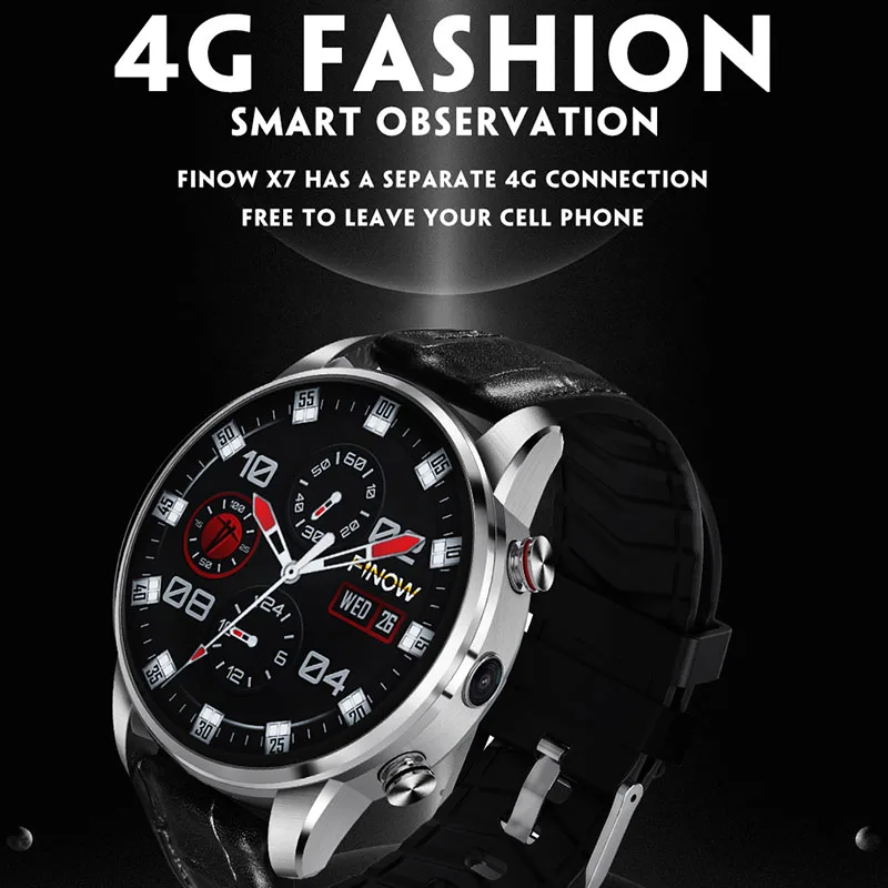 Роскошные Смарт часы 4G круглые на Android телефон MTK6739 четыре ядра мужские 1 39 дюйма