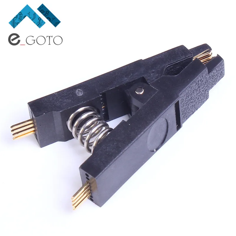 SOP8 8 Pin Test Clip For BIOS 24/25/93 Programmer IC Testing Clip Clamp