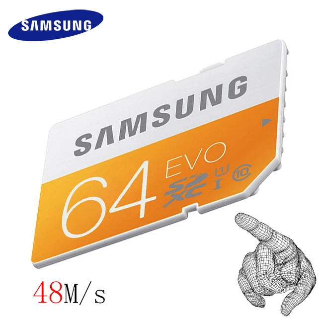 Best Offers SAMSUNG 48M/s SD Card 16G 32G 64G C10 UHS-I EVO Memory Card Class 10 SDHC SDXC Original for Digital Cameras Computer Best Offers SAMSUNG 48M/s SD Card 16G 32G 64G C10 UHS-I EVO Memory Card Class 10 SDHC SDXC Original for Digital Cameras Computer