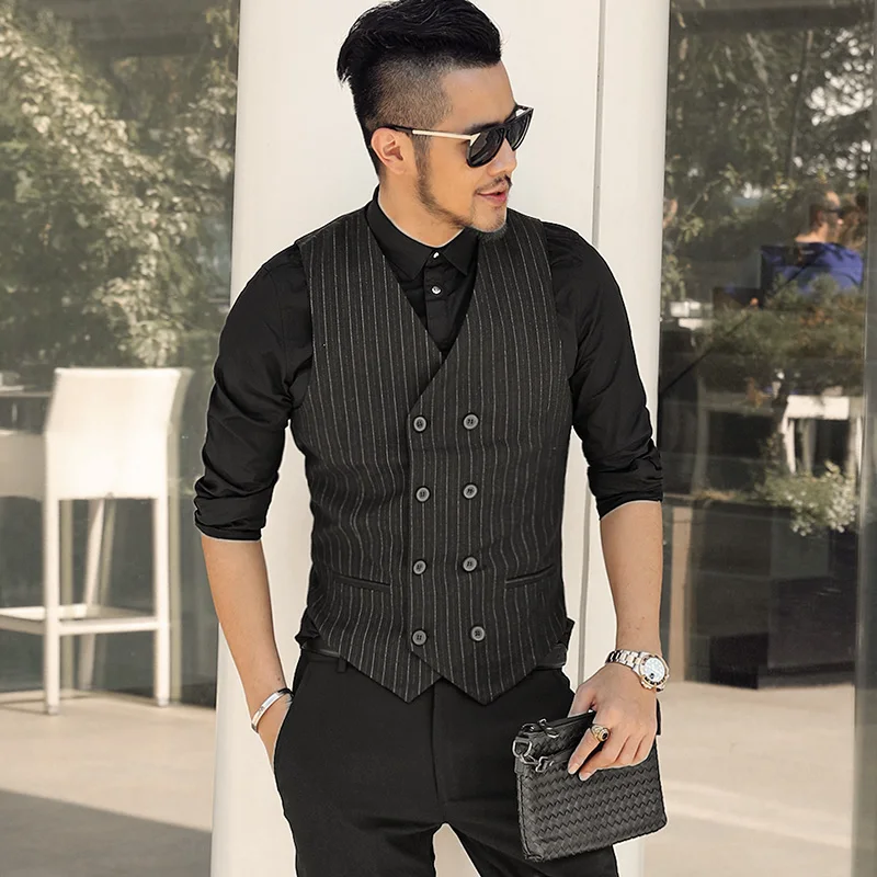 

Custom Made Men Vest Suit Waistcoats Blazers Jackets Men's Casual Fashion Slim Fit Sleeveless Business Men's Vests