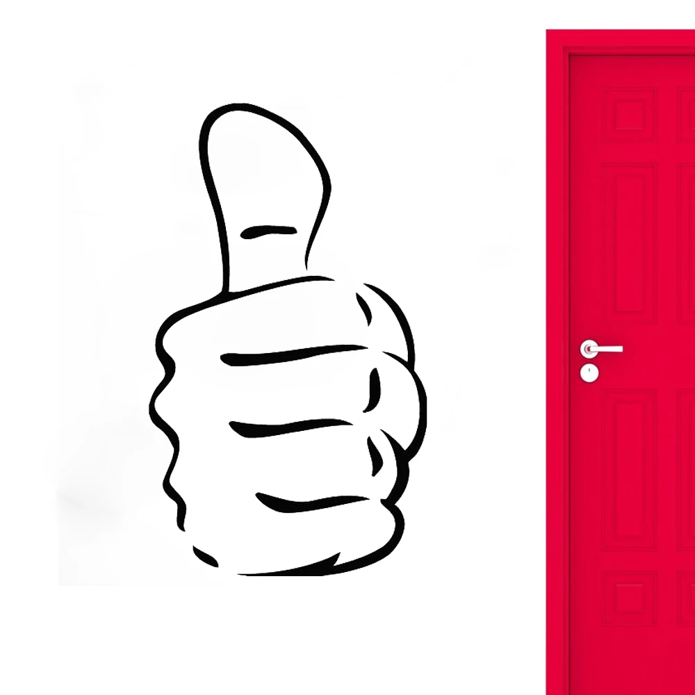Cute Hand Thumbs Up Wall Decals Vinyl Sticker Art Mural Kids Decor