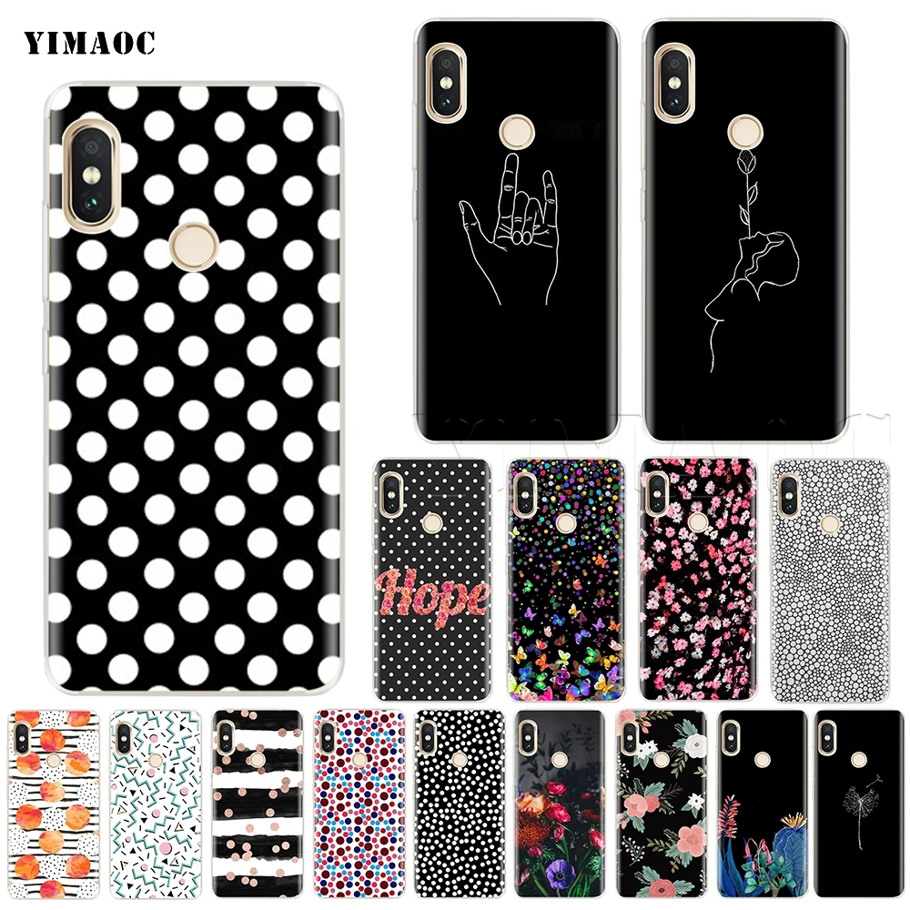 

YIMAOC Polka Dots Case for Xiaomi Redmi Mi Note MAX 3 6a 7 8 9se mix 2s a1 a2 Lite mi6 mi8 se for pocophone f1