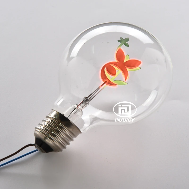 Parafuso de Poupança de Energia Fonte de Luz Decoração da Lâmpada de Iluminação Vindima Edison Lâmpada Flores Criativas Paisagem Interior G80 E27 8 Vindima Edison Lâmpada G80 E27 Parafuso de