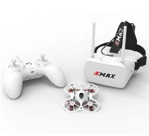 Emax Tinyhawk 75 мм F4 Magnum Mini 5,8G Крытый FPV гоночный Дрон с камерой RC Дрон 2~ 3S RTF версия с 2 парой реквизит для подарка