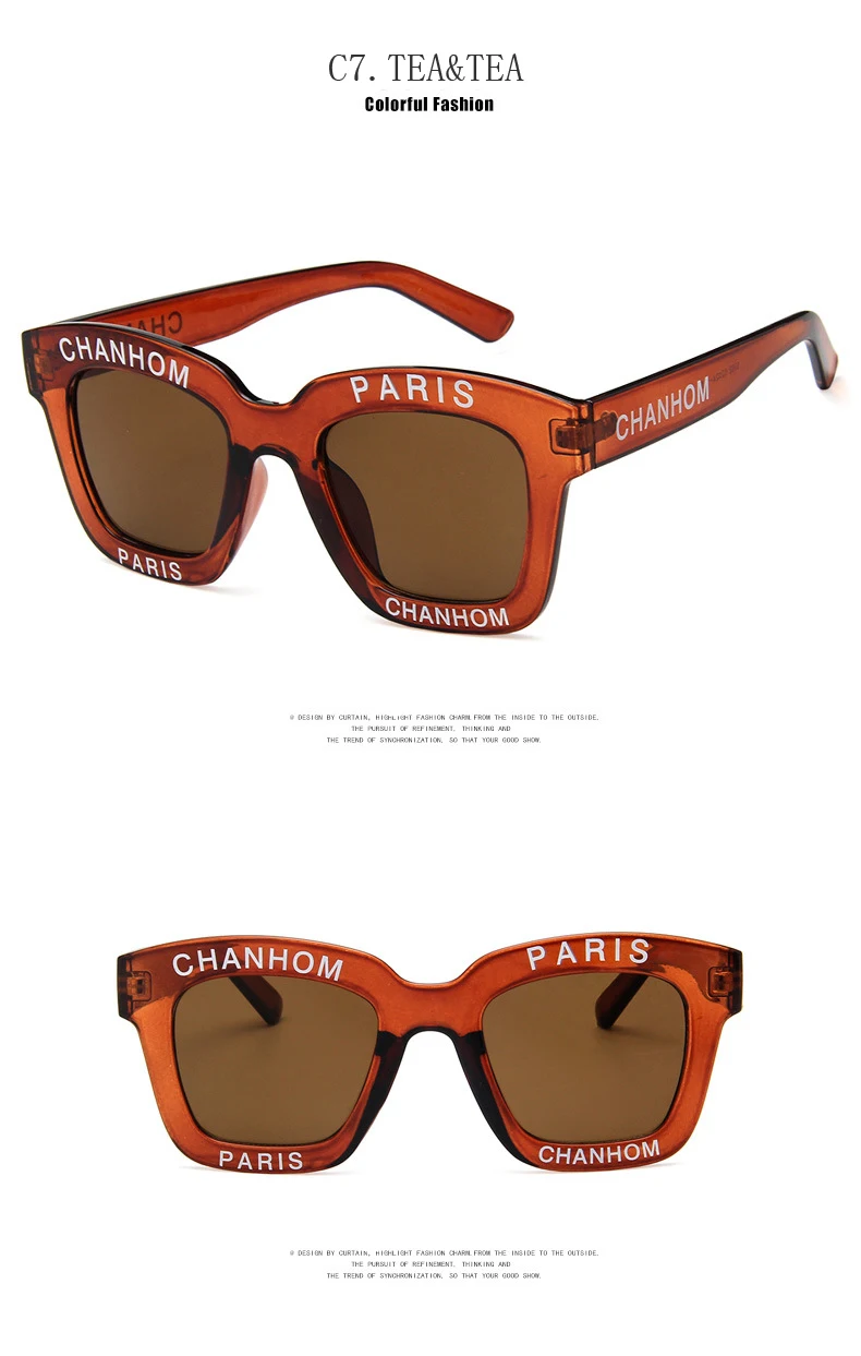 Samjune Ретро Квадратные Солнцезащитные очки для женщин, фирменный дизайн, английские буквы, металлическая оправа, круглые солнцезащитные очки, модные женские солнцезащитные очки