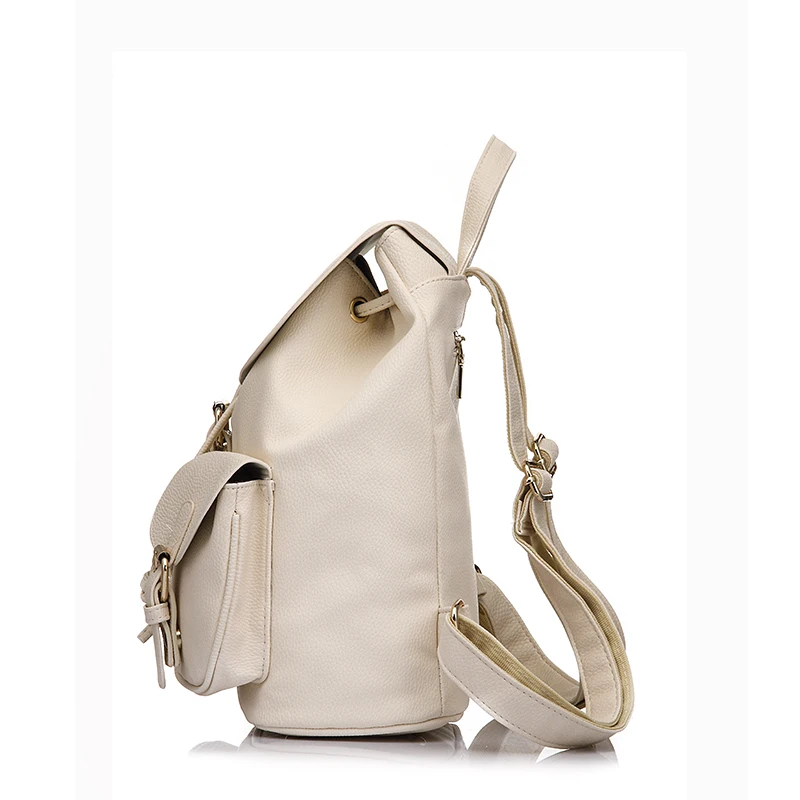 LOVEVOOK бренд элегантный дизайн школьный рюкзак из искусственной кожи Модная женская сумка на плечо с двумя твердыми карманами для девочек-подростков