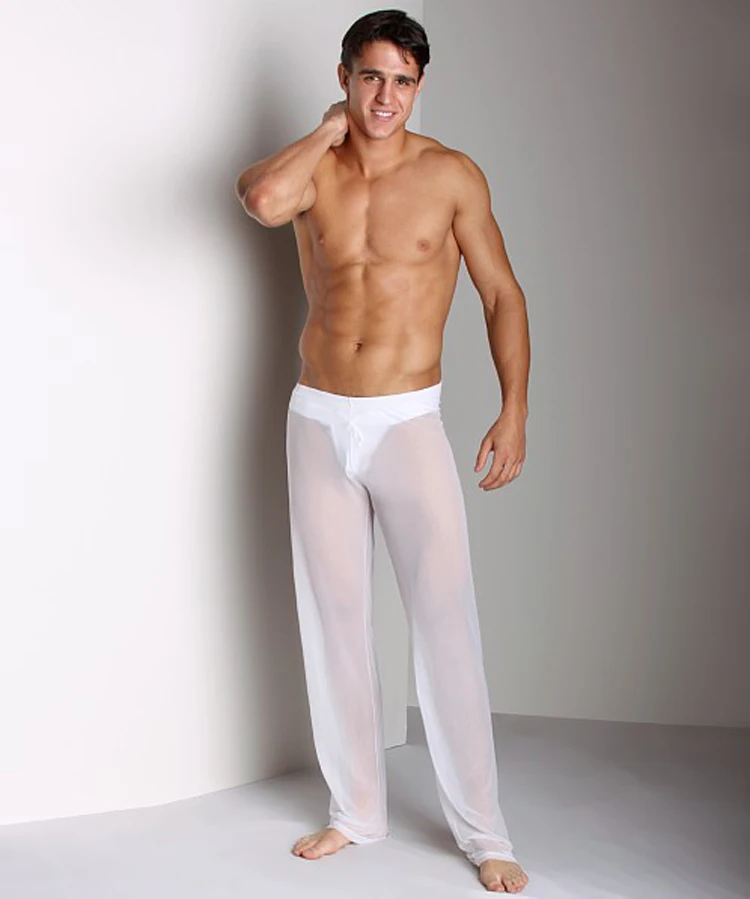 New men's casual yellow sports and  fitness household  cotton trousers running benmingnian loose  straight