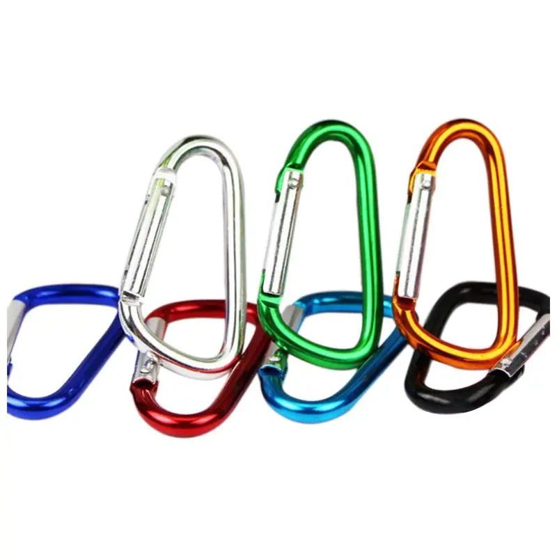 

20PCS 2.5inch /6CM Aluminum D Ring Carabiner Clip,Lightweight Durable Small Caribeaner Keychain Hook For Home,Outdoor,Camping,