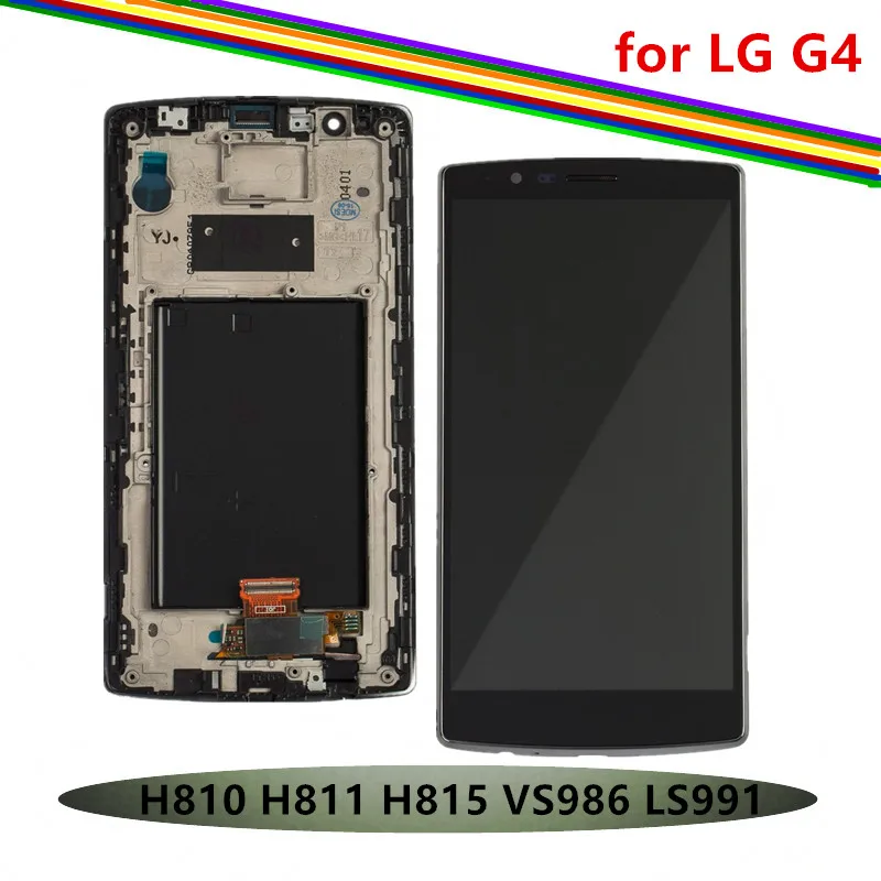 

LCD Screen for LG G4 LCD Display + Digitizer Touch Assembly with Frame H810 H811 H815 VS986 LS991,Black