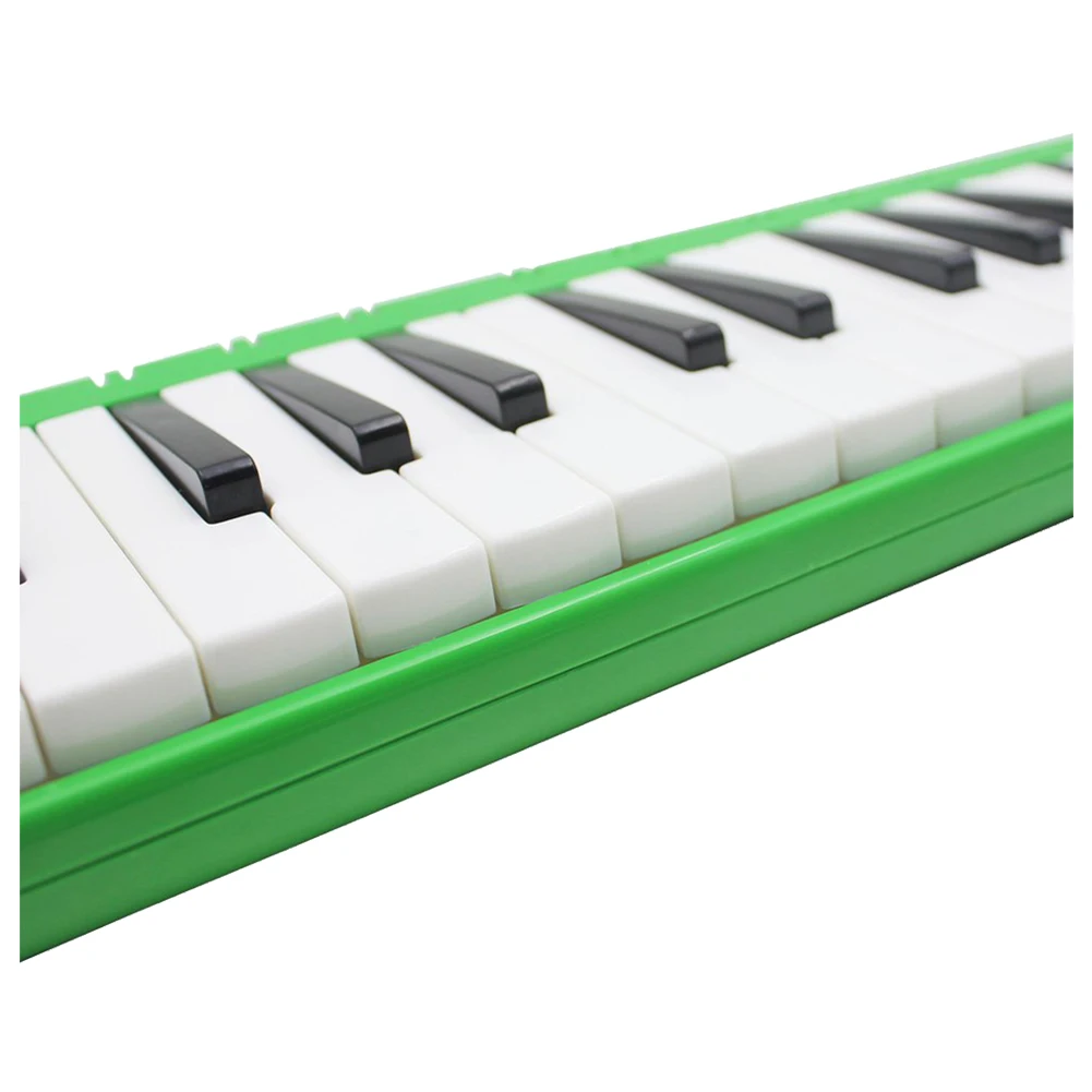 

HOT-IRIN 37 Melodica Keys Melodic Musical Instrument with Carrying Bag for Students Beginners Kids Green