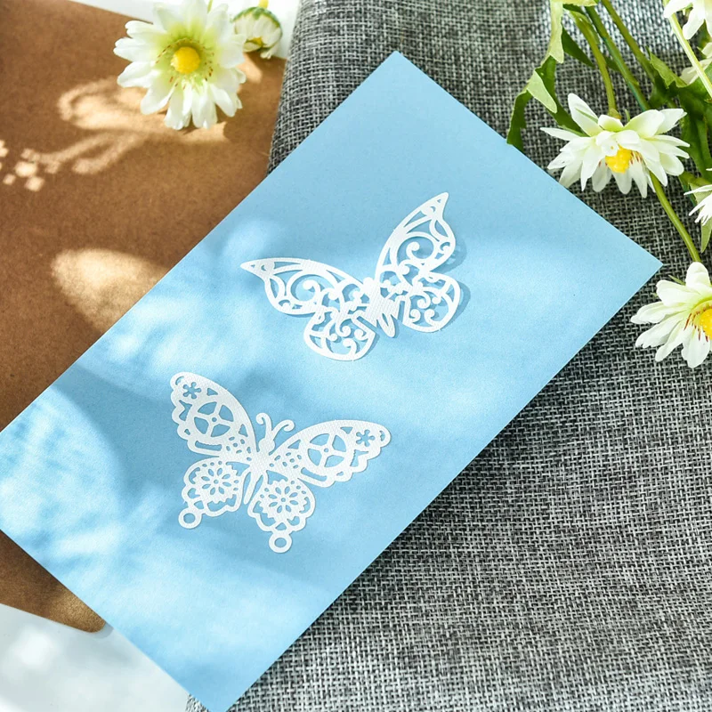 10 шт./лот, белыми кружевами и украшением в виде бабочки кружевная бумага салфетки для предметы домашнего обихода крафт-бумага для скрапбукинга