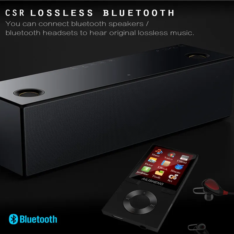 Bluetooth MP4 плеер 8 ГБ MP3 шагомер 1,8 дюймов Экран играть 50 часов с fm-радио электронная книга аудио-видео плеер портативный Walkman