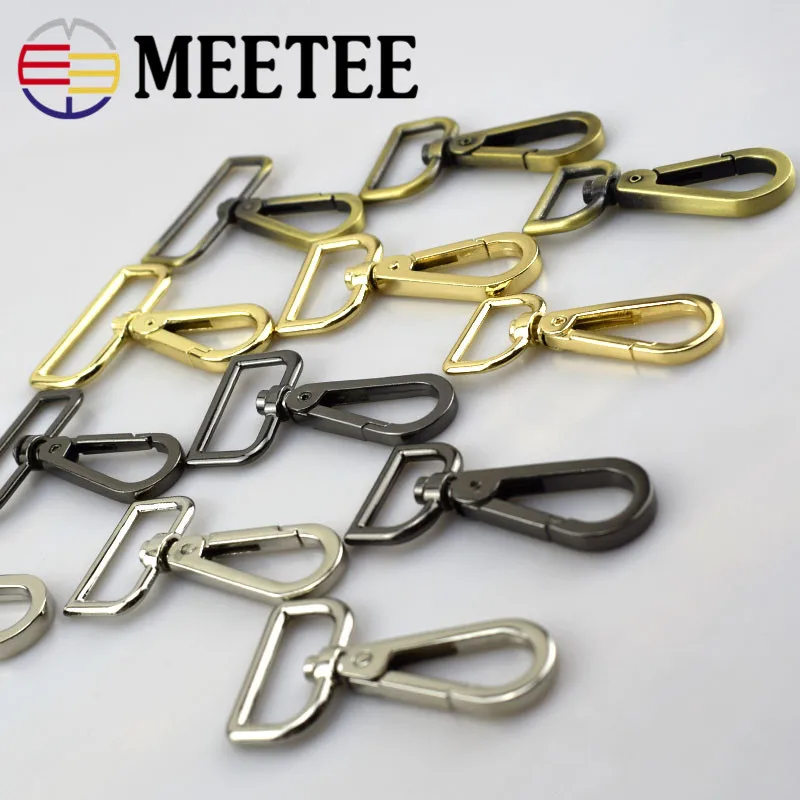 5pcs Meetee Metal Bag Quick Side Release Buckle 25/30/38mm Dog Collar Webbing Adjust Buckle Clothes Tactical Belts Accessories