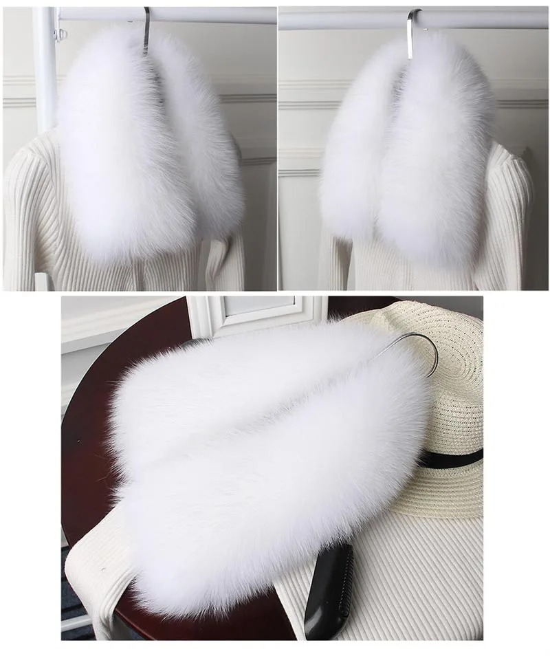 Cheap real fox fur collar