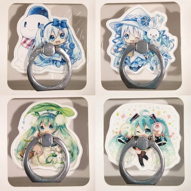 

Lazy Mobile Phone Stand Anime Cartoon Hatsune Future Ring Buckle Ring Buckle Bracket Stand For All Phone