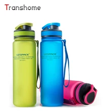 Transhome Bicicleta Botella de Agua 500 ml Tritan SIN BPA Creativa Portable Unbreakable Deportes Senderismo Protein Shaker Botellas Moda