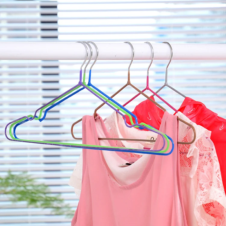 Stainless steel Dip clothes hangers to dry adult hanger slip garment