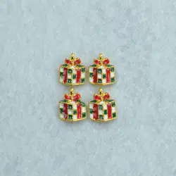 20 шт новый дизайн разноцветные шармы эмаль Рождественский подарок подвески, ожерелье или браслеты для изготовления ювелирных изделий Z142072