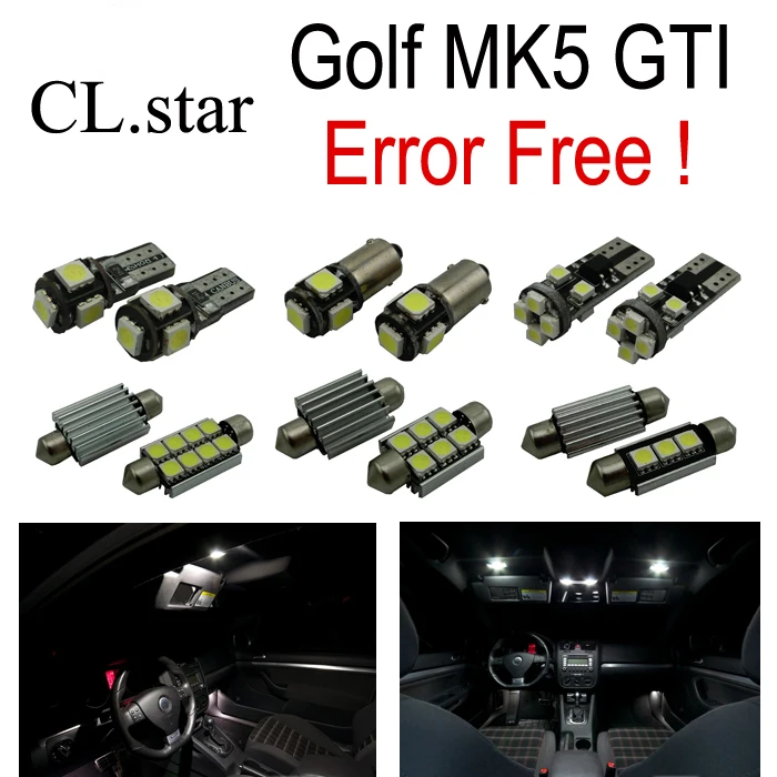 21pcs canbus for Volkswagen GTI Rabbit VW Golf 5 MK5 LED interior light parking city reverse