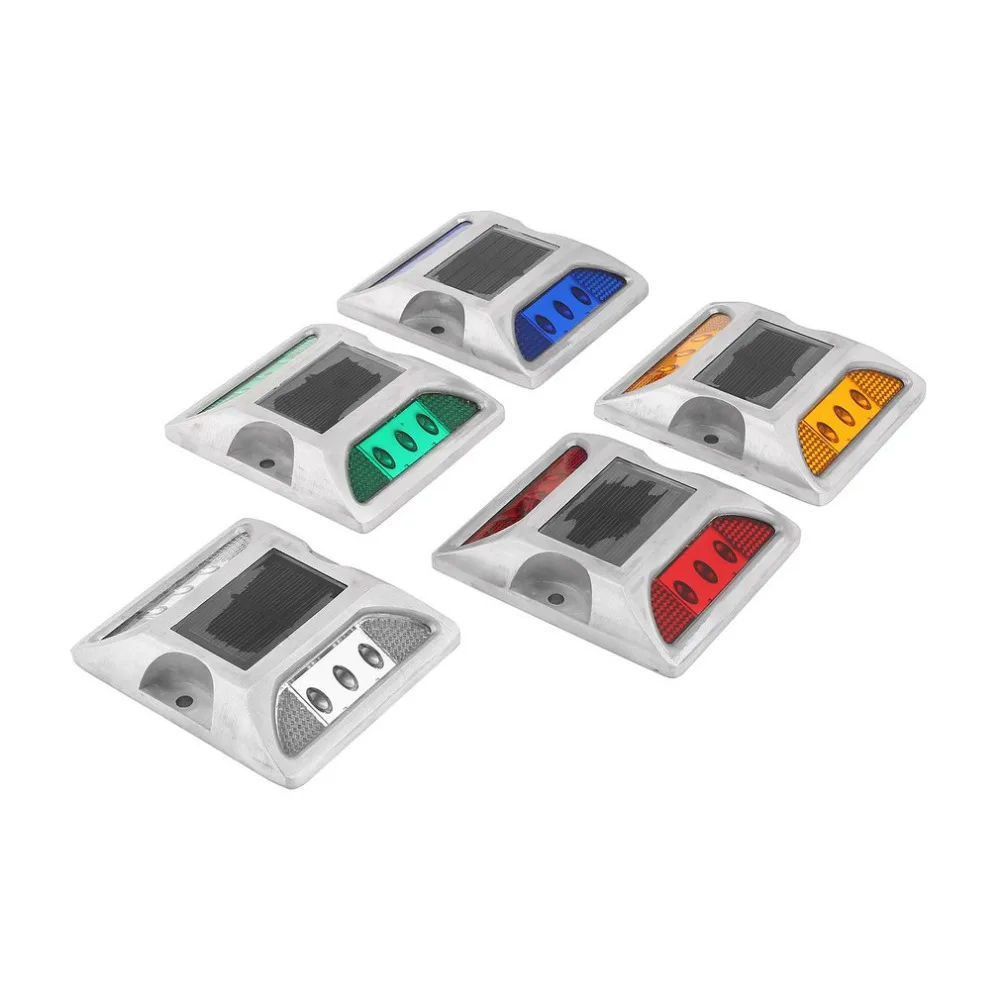 

Aluminum alloy Solar Spike Lights LED Highlight Spike Light High Resistance Waterproof Road Lighting Red/Yellow/White/Green/Blue