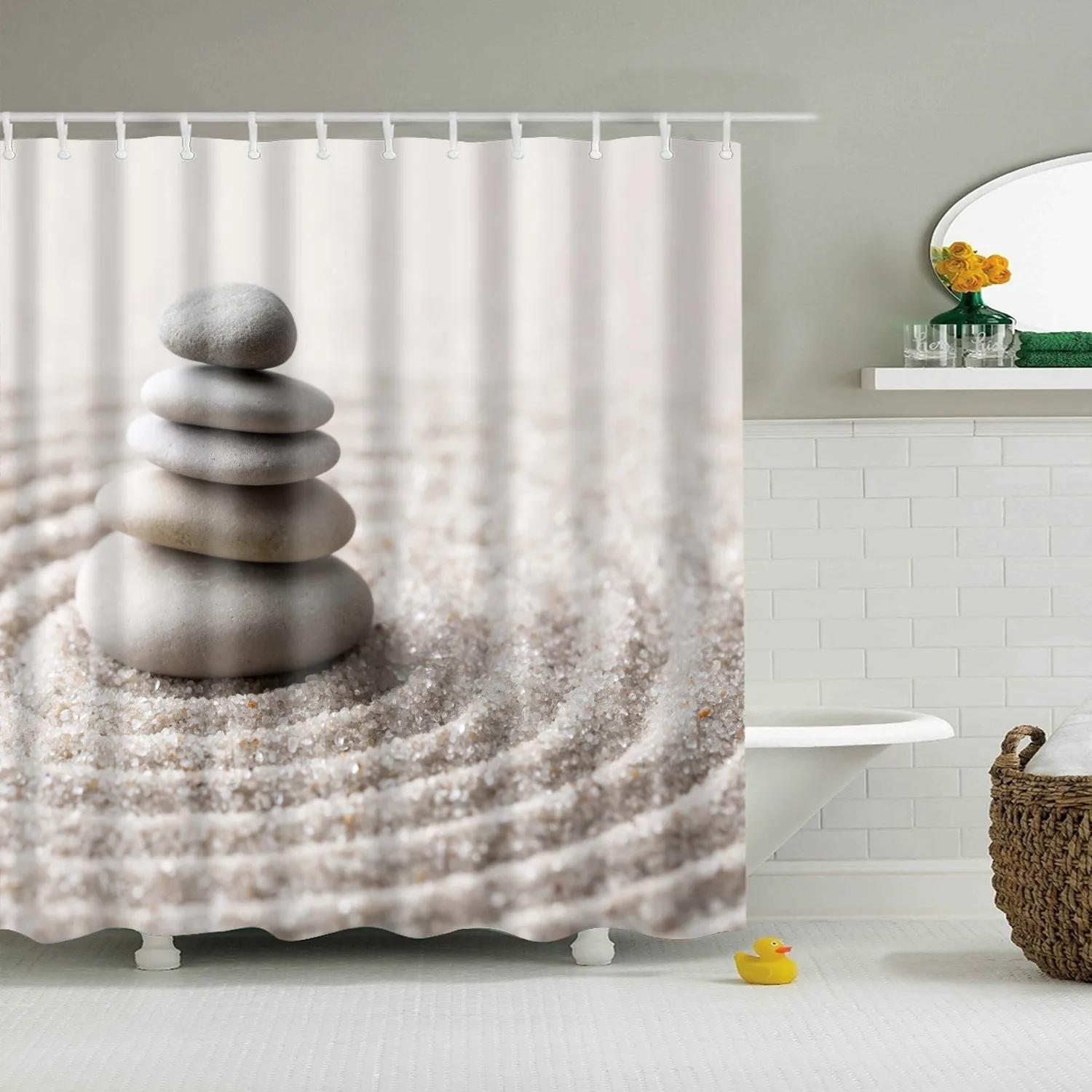 180x200 см индийский Bodhisattva 3D занавеска для ванной Водонепроницаемый полиэстер ткань затемненная Мандала занавеска для душа для ванной комнаты cortina - Цвет: TZ170913