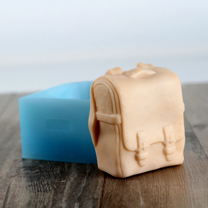 

Silicone Soap Mold Backpack Shape Handmade Chocolate Candy Mould Craft Resin Clay Decorating Tool