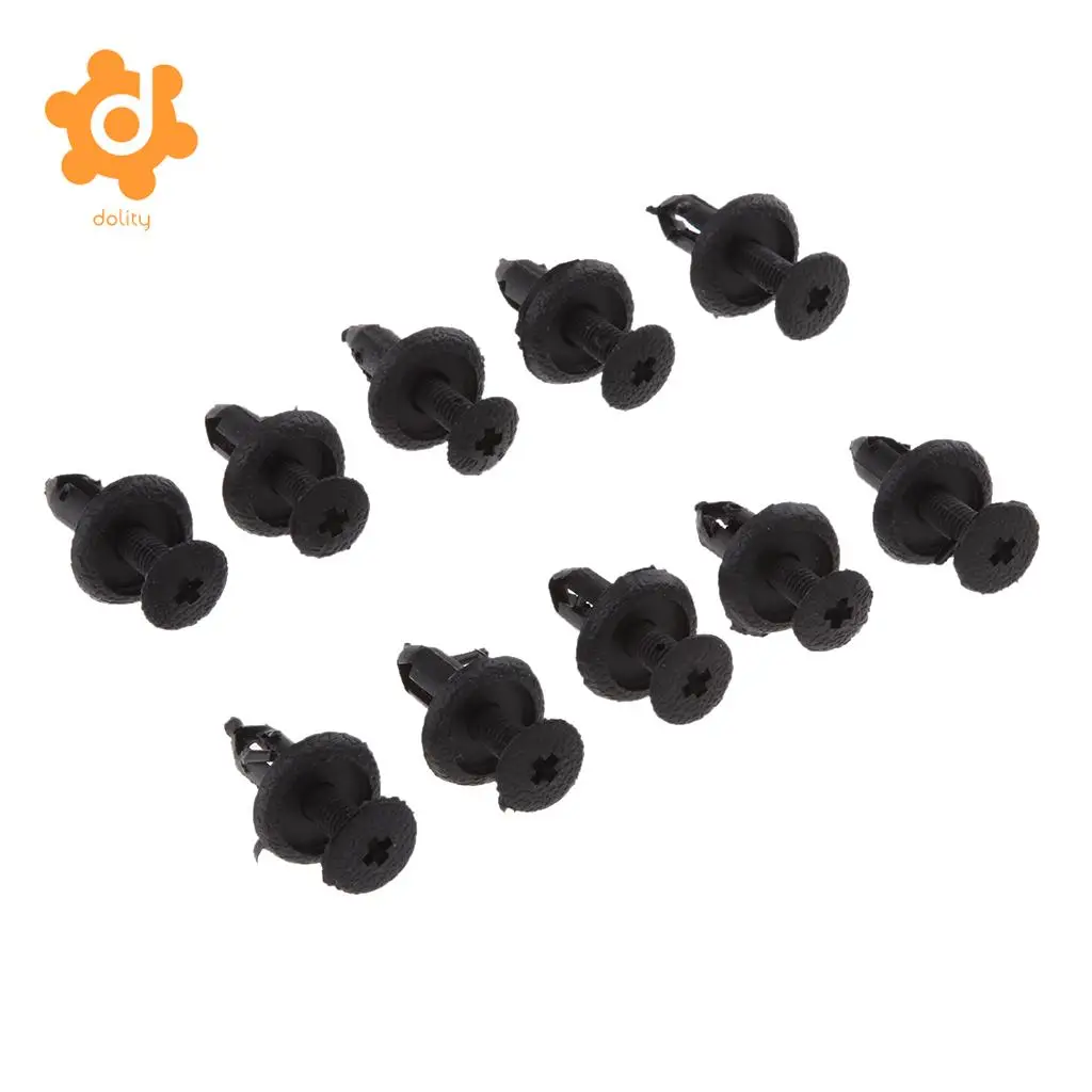dolity 10Pcs Windscreen Cowl Panel Plastic Trim Fastener Clips for Motorcycle