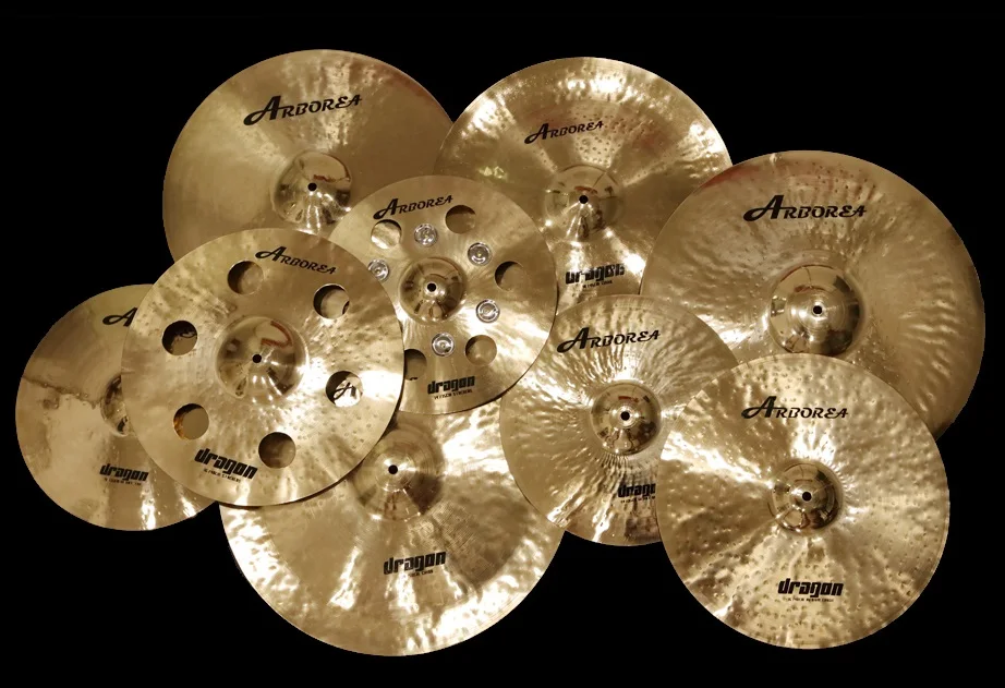 Набор тарелок серии ARBOREA Dragon: 1" hihat+ 16" crash+ 2" ride+ cymbal bag