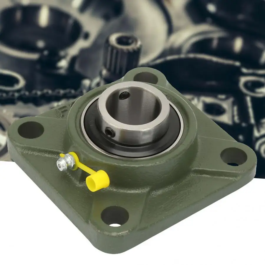 

1pcs Pillow Block Square Bearing 4 Blot Mounted Insert Bearing with Casting Housing linear bearings housing mount rodamientos