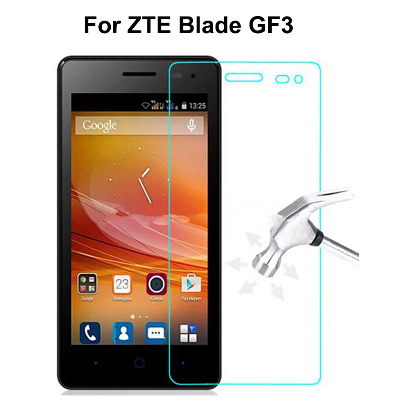 

ZTE Blade GF3 Tempered Glass Original 9H High Quality Protective Film Explosion-proof Screen Protector For ZTE Blade GF3 4.5inch